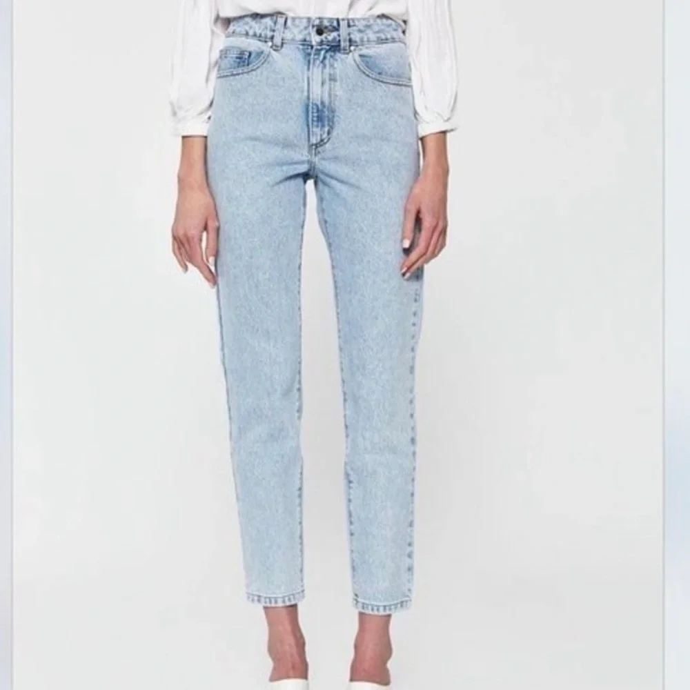 NEED Supply Straight Leg High Rise Jeans Size 27 Light Wash Denim Made in USA - Picture 1 of 10